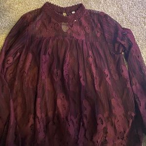 Maroon Blouse